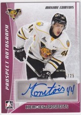 2017 ITG Maxime Comtois AUTOGRAPHS AUTO HEROES AND PROSPECTS #PA-MC1 #05/25