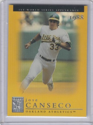 2003 Jose Canseco Topps Tribute World Series GOLD PARALLEL /100 - #52 Oakland