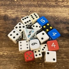MIXED random bulk lot of 17 dice #4