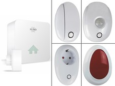 Alarmanlage Haus Wohnung mit Bewegungsmelder innen Smartphone Home App Türalarm