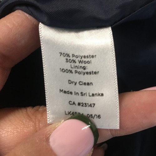 Talbots Plaid A-Line Skirt Womens 14P Petite Blue Tweed Back Zip Y2K Casual - Picture 7 of 9