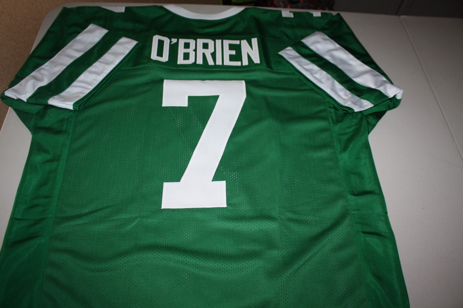 KEN O'BRIEN #7 SEWN STITCHED HOME THROWBACK JERSEY SIZE MENS XLG QB