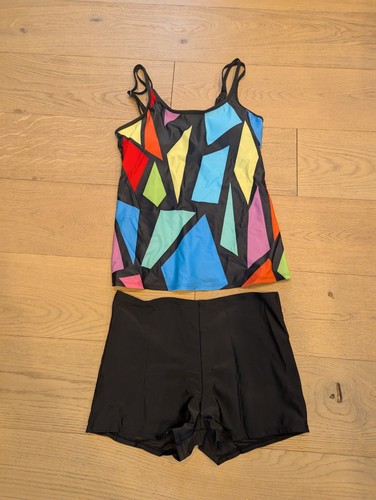 XLarge SIZE SWIM SET TANKINI AND BOY SHORTS XL NWOT