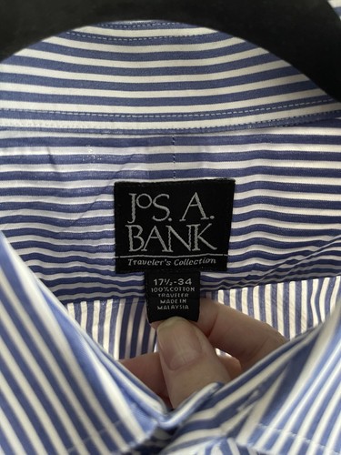 3 Jos A Banks Shirts 17.5/18 Neck 34 Sleeve - Picture 4 of 22