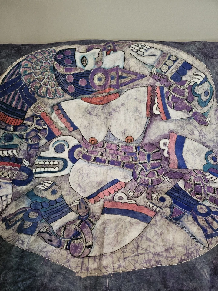 Edredón colgante de pared Xipe púrpura negro brillo mítico Foto 4 de 4