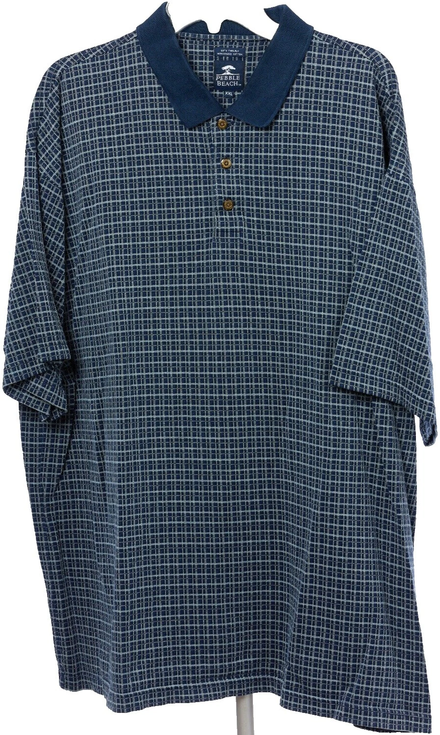 Botón Casual geométrica Pebble Beach-Down Shirts for Men