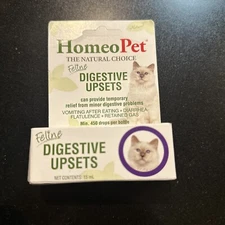 NEW IN BOX HomeoPet Feline Digestive Upsets 15ml
