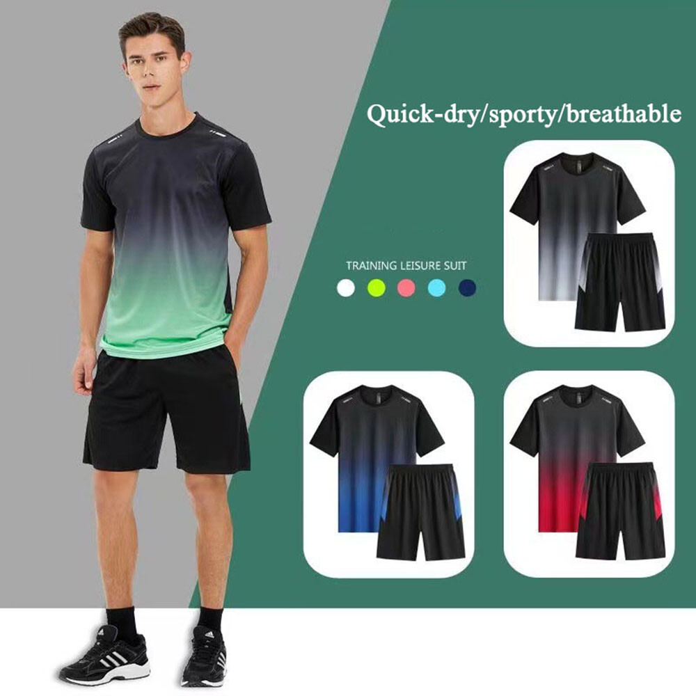 Conjunto De Camiseta Y Pantalón Corto De Felpa Técnica Para Hombre Camiseta ”