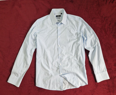HUGO BOSS Herren Streifen  Langarm-Hemd Gr.  41 / 16