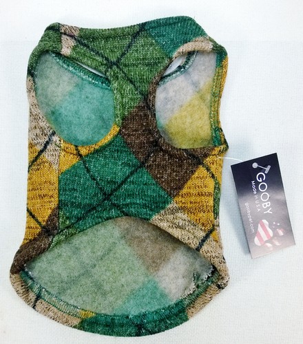 Gooby Small Breed Dog Puppy Cat Argyle Sweater or Winter Deer Hoodie XS S M L - Picture 9 of 28