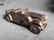 Vintage 1930 Banthrico Inc. Cadillac Convertible Cast Bronze 1974 Piggy Bank VG