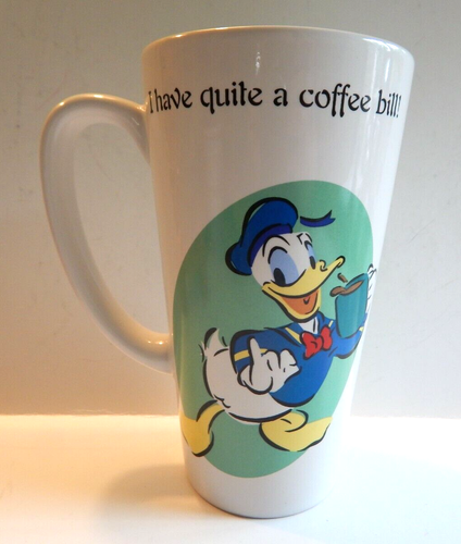 Disney Store "I Have Quite A Coffee Bill!" Donald Duck Mug Cup - 第 1/8 張圖片