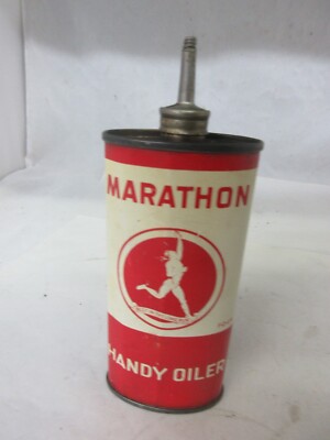VINTAGE ADVERTISING  MARATHON  HANDY OILER TIN   COLLECTIBLE   D-7