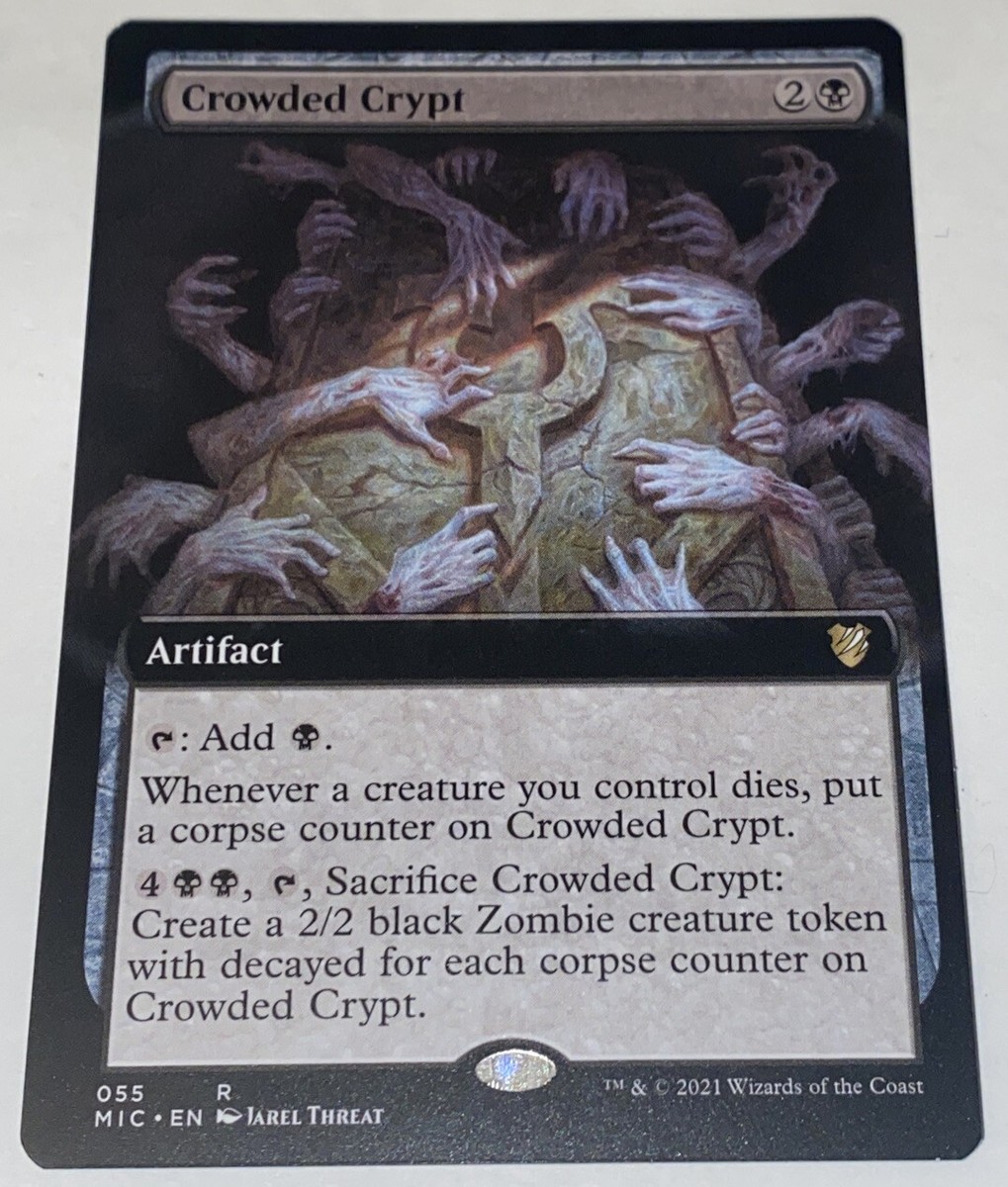 MTG アーティストプルーフ　crowded crypt Crowded Crypt 055 Extended Art Commander: Innistrad: Midnight Hunt