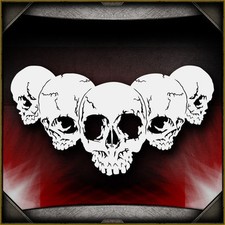 Skull Background 25 - Airbrush Stencil Template Airsick