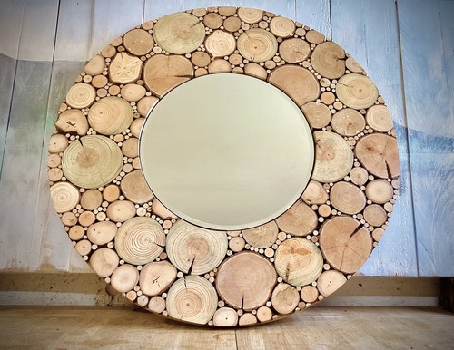 Large Driftwood And Reclaimed Wood Mirror. - Picture 2 of 7