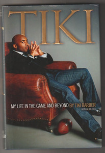 TIKI BARBER: My Life in the Game and Beyond Signed Book 1st Edition N.Y. GIANTS