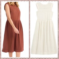 Ladies New Ex La Redout 100% Cotton Plus Size Midi Dress Size 20 22 24 26-28