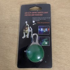 Green Led Clip On Safety Light For You And Your Dog