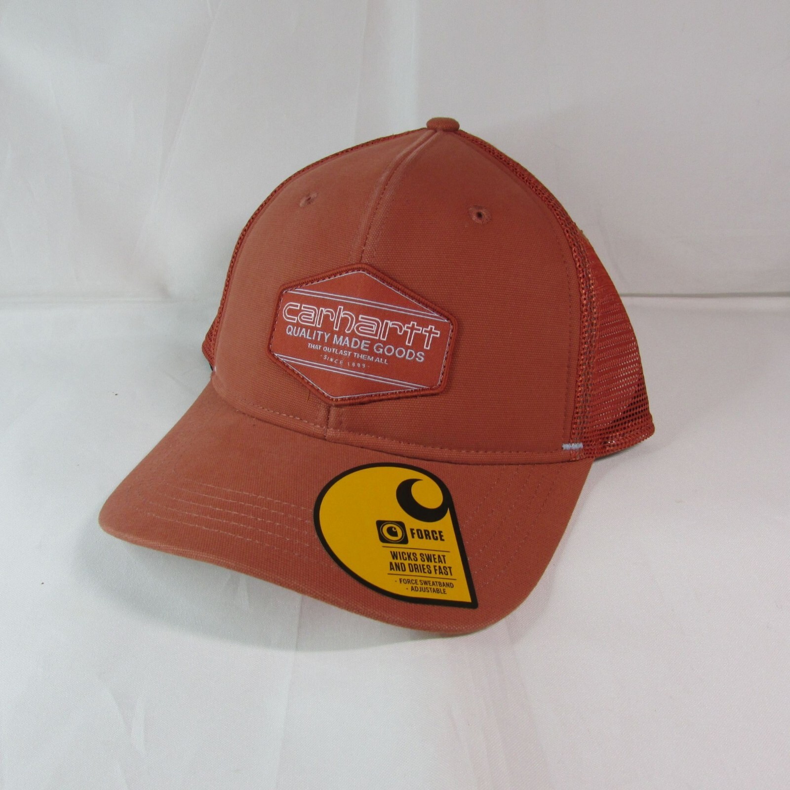 Carhartt Men's Cotton Canvas Mesh-Back Snapback Cap in Terracota