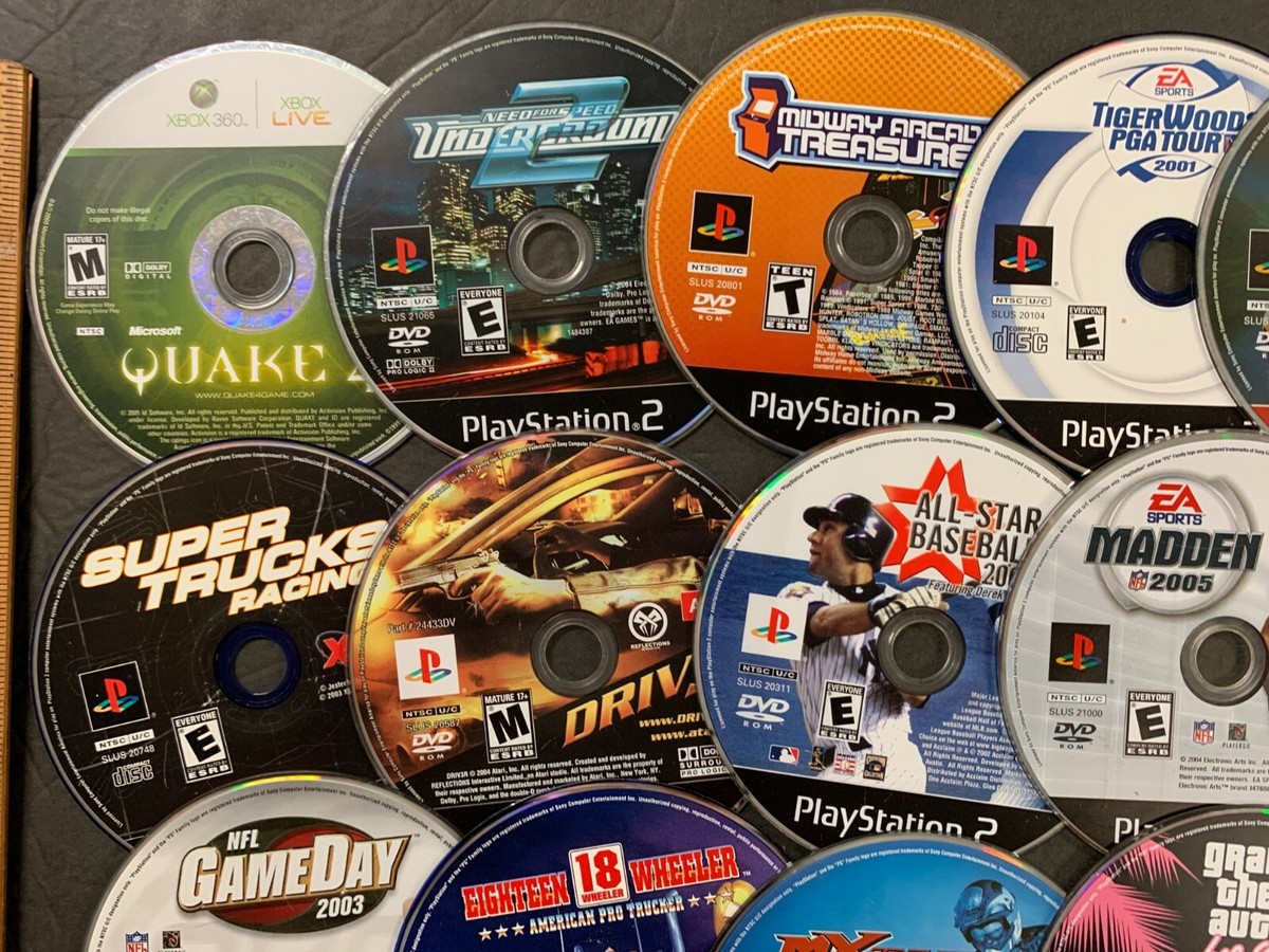 VINTAGE PLAYSTATION 2 + OTHER VIDEO GAME LOT OF 30 NEED FOR SPEED