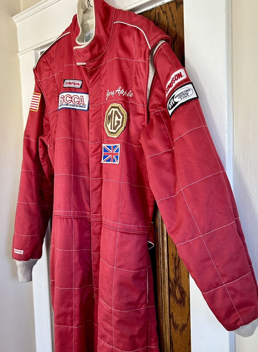 Vintage Simpson Race Fire Suit Indy Car Nascar Drag MG Union Vintage Simpson Race Fire Suit Indy Car Nascar Drag MG Union
