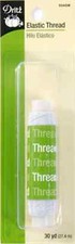 Dritz ELASTIC White Thread 30 yds For Gatheri...