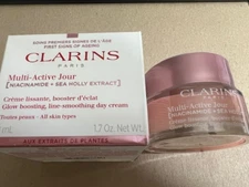 Clarins Multi-Active Jour Glow Boosting Day Cream 1.7oz/50 ml NIB Free Shipping