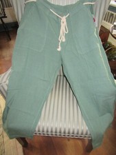NWT  ..FRESH PRODUCE SOLID COLOR DEL MAR CASUAL LINEN BLEND CAPRI  XL .