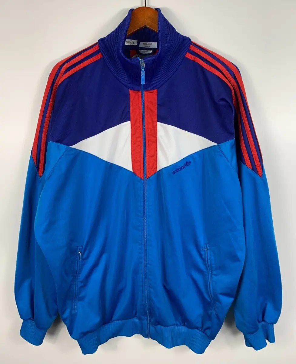 Adidas Vintage 90s Track Top Jacket Multicolor Men Size XL/L