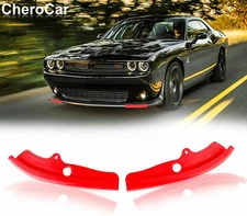 2x Front Bumper Lip Splitter Protector for Dodge Challenger Scat Pack R/T GT SRT
