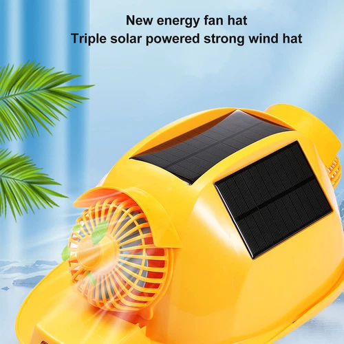Casco de seguridad con ventilador solar casco aplicaciones anchas tamaño ajustable con luz Reino Unido - Imagen 10 de 10