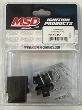 MSD 8171 Weathertight Connectors, 4 Pin W/Hardware, Pair