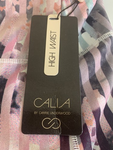 Calia by Carrie Underwood Essential Luster Stripe Mesh 7/8 Leggings Size M NWT - Picture 7 of 9