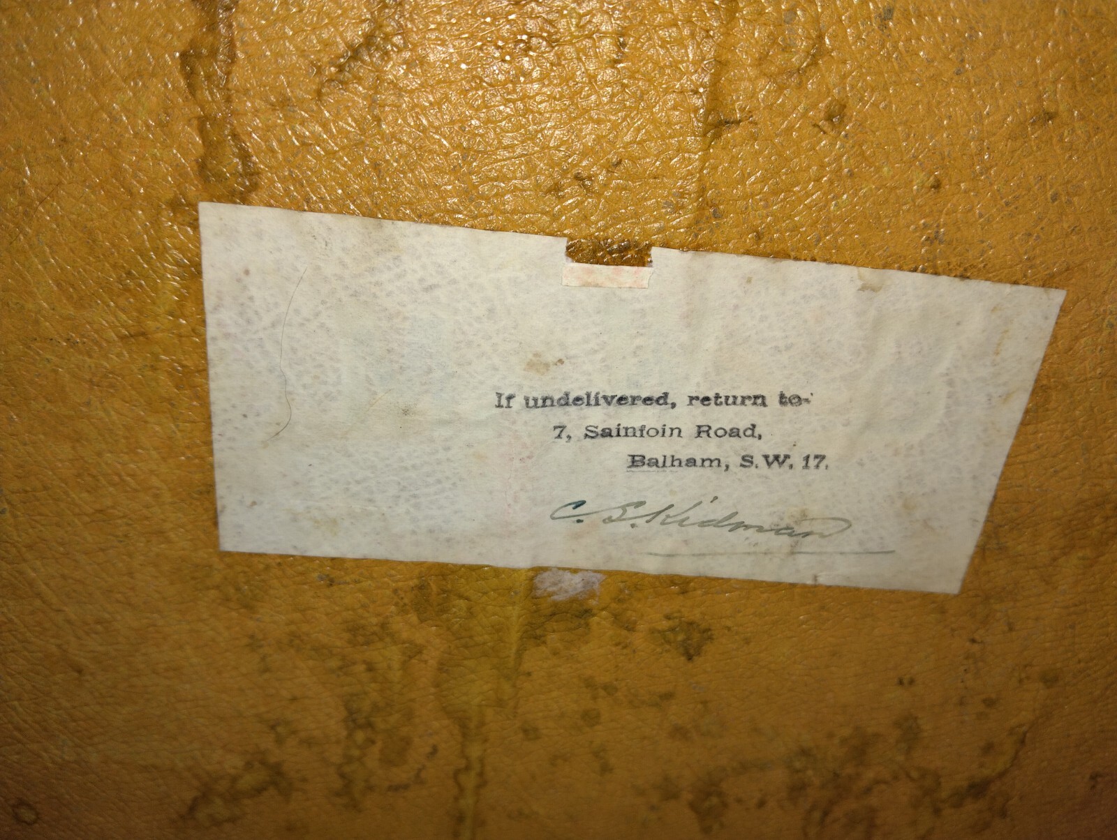 Vintage leather suitcase eBay