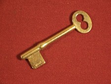 Skeleton Bit Key Vintage / Antique Lock Key Mortise Lock Doors Uncut ab29