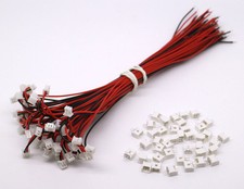 50 SETS Mini Micro JST 1.25 GH 2-Pin Connector with Wires Cables 150MM