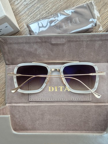 Dita Flight Sunglasses 006 - Gold Crystal - Brown Gradient 7806-V-WHT-GLD-52 - Picture 2 of 13
