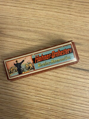 Vintage M. Hohner Mundharmonika  Hohner-Orchester I   Sport mit Schachtel