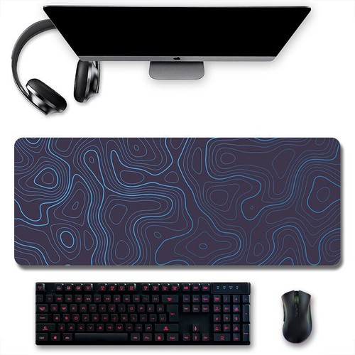 Neues Erweitertes Gaming-Mauspad Große Schreibtisch-Tastaturmatte 800 Mm X : - Bild 8 von 39