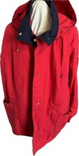 Iz Sport Red Jacket W/ Hood & Snaps Pockets Sz 3x 3xl