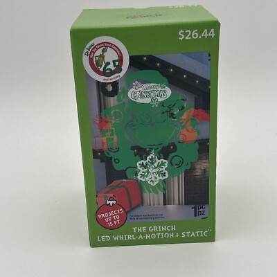 Dr. Seuss The Grinch Led Whirl a Motion + Static Projection Light