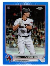 2022 Topps Chrome Blue Refractor /150 Stuart Fairchild #156 Rookie RC