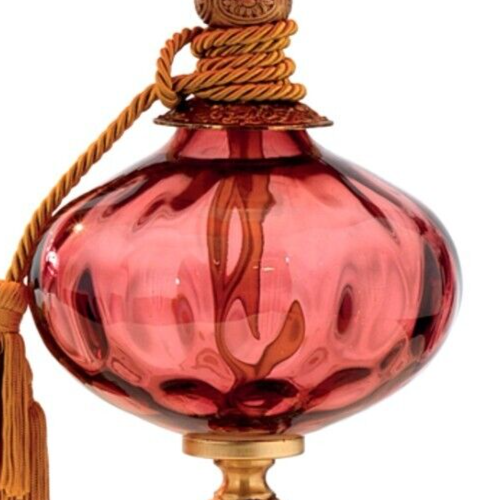 Lampada da parete Coppia di applique ottone/murano/organza Grande arredo con un ribasso esclusivo
