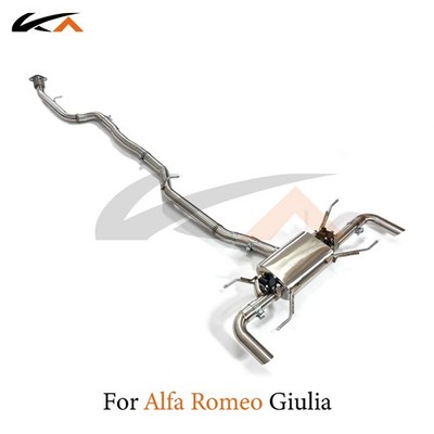 KA Exhaust Catback For Alfa Romeo Giulia 2.0T Steel rear section