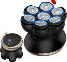 Head Shavers for Bald Men - 7D Mens Razors for Shaving Electric Led Display Wet
