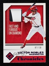 2018 Panini Chronicles Swatches Purple 7/10 Victor Robles #CS-VR 0st9