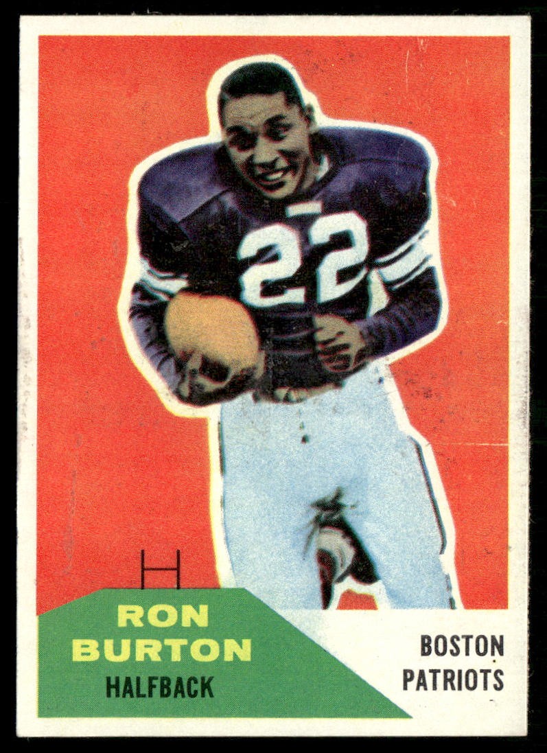 1960 Fleer #130 Ron Burton Rookie Boston Patriots