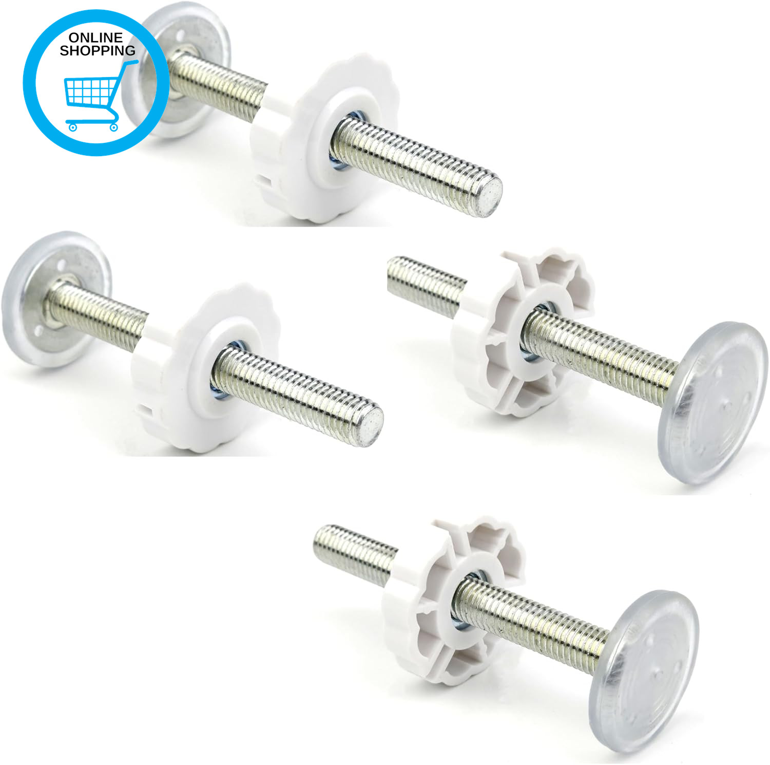 Stair Gate Pressure Fit Spares Set - 4 Pack M10 Safety Gates for Kids Spindle Bo