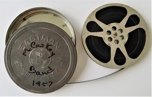 1957 antique McCASKEY HIGH SCHOOL BAND 16mm FILM lancaster FOOTBALL 